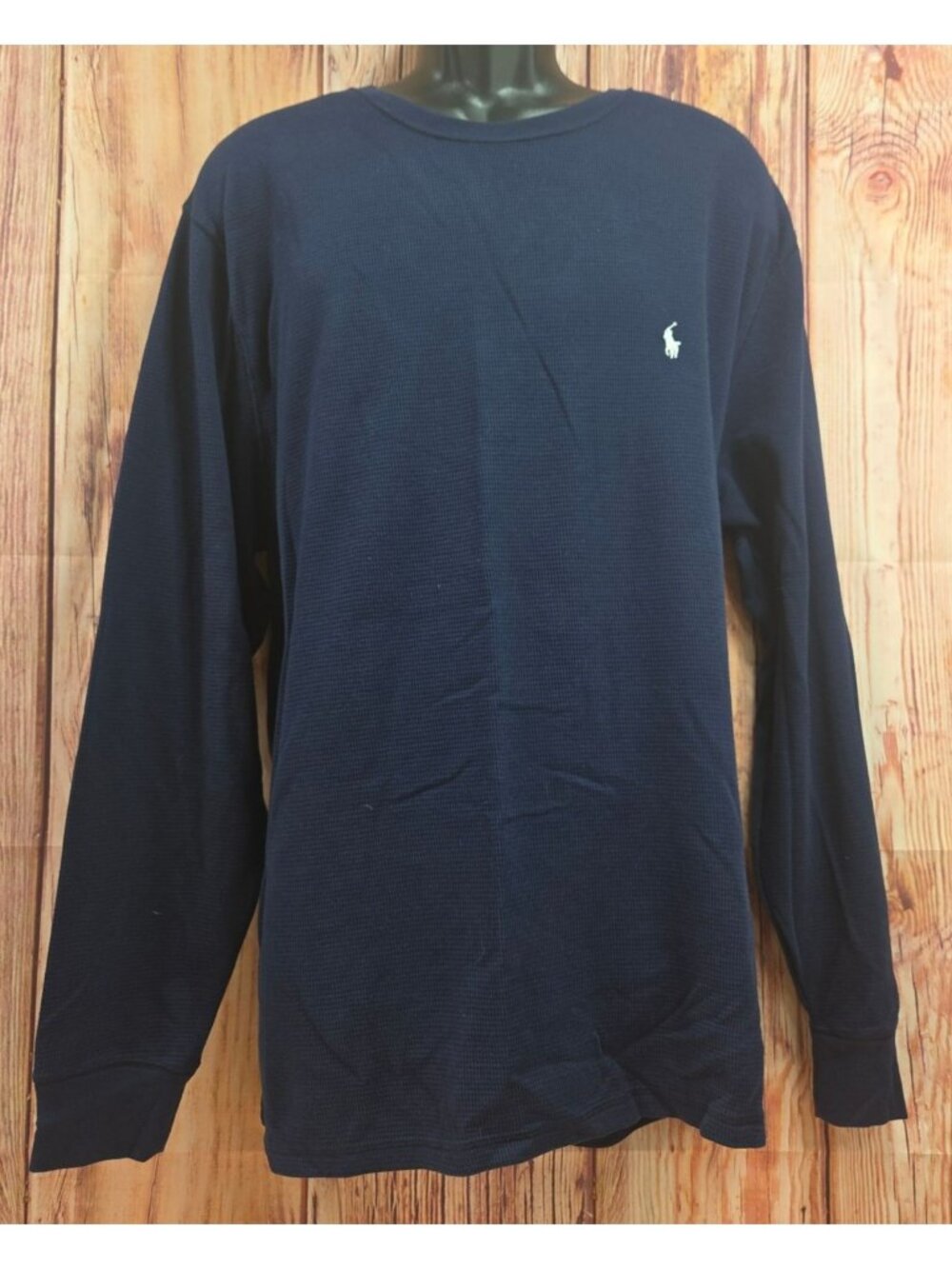 Polo Ralph Lauren Navy Long Sleeve Thermal Shirt Large